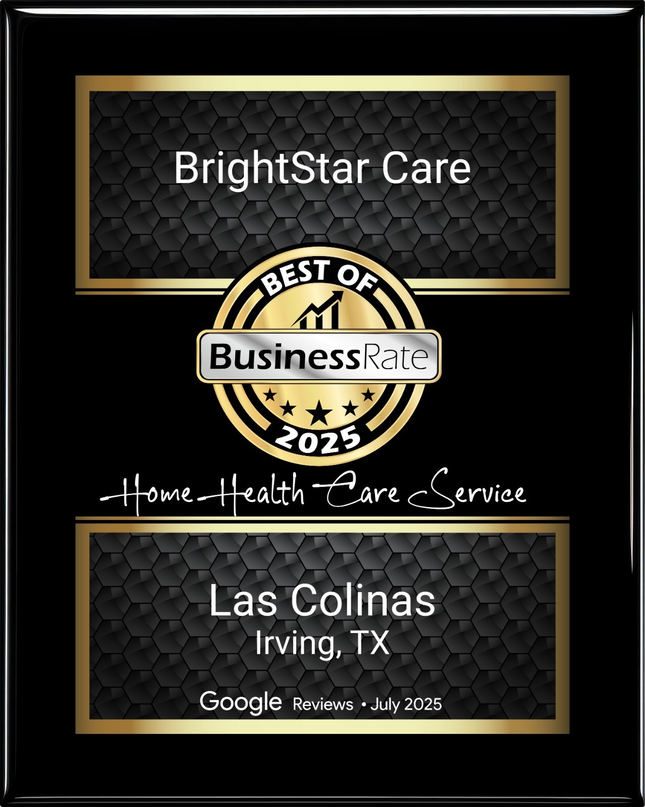Recognized as Las Colinas Top Google-Rated Home Healthcare Provider