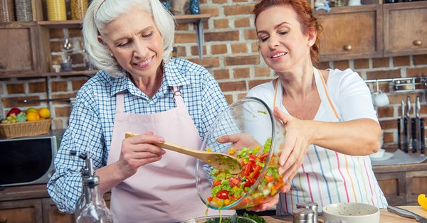 Cooking with seniors