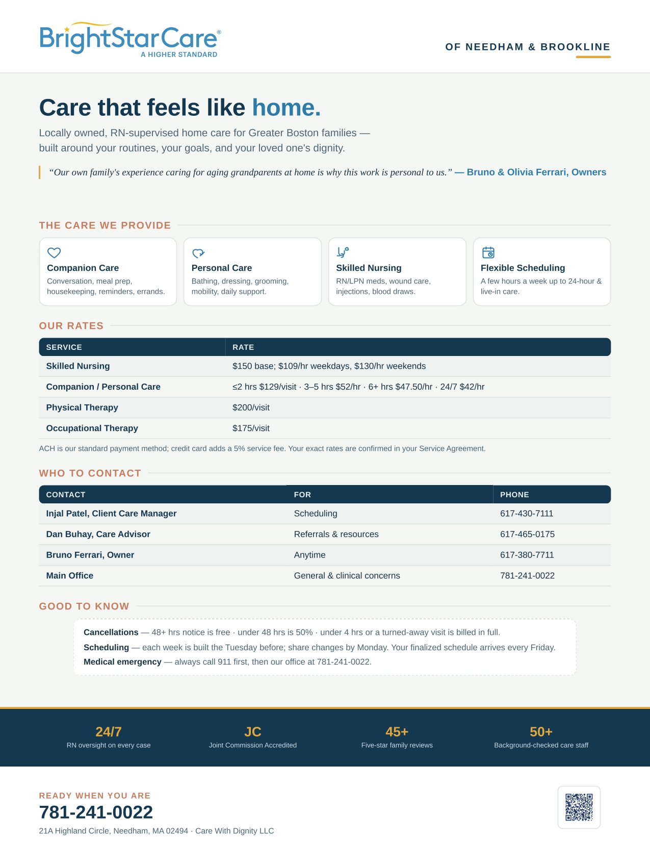 Care that feels like home