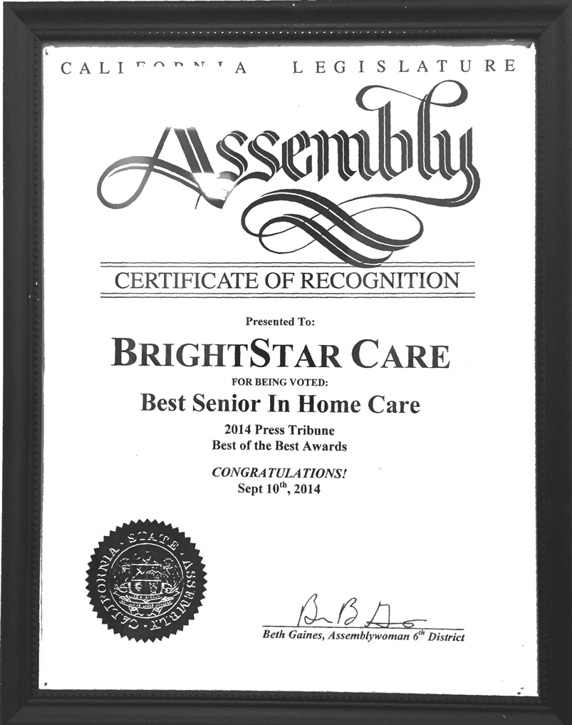 BrightStar-Care_State-Assembly-Certificate_Best-of-Home-Care_-2014