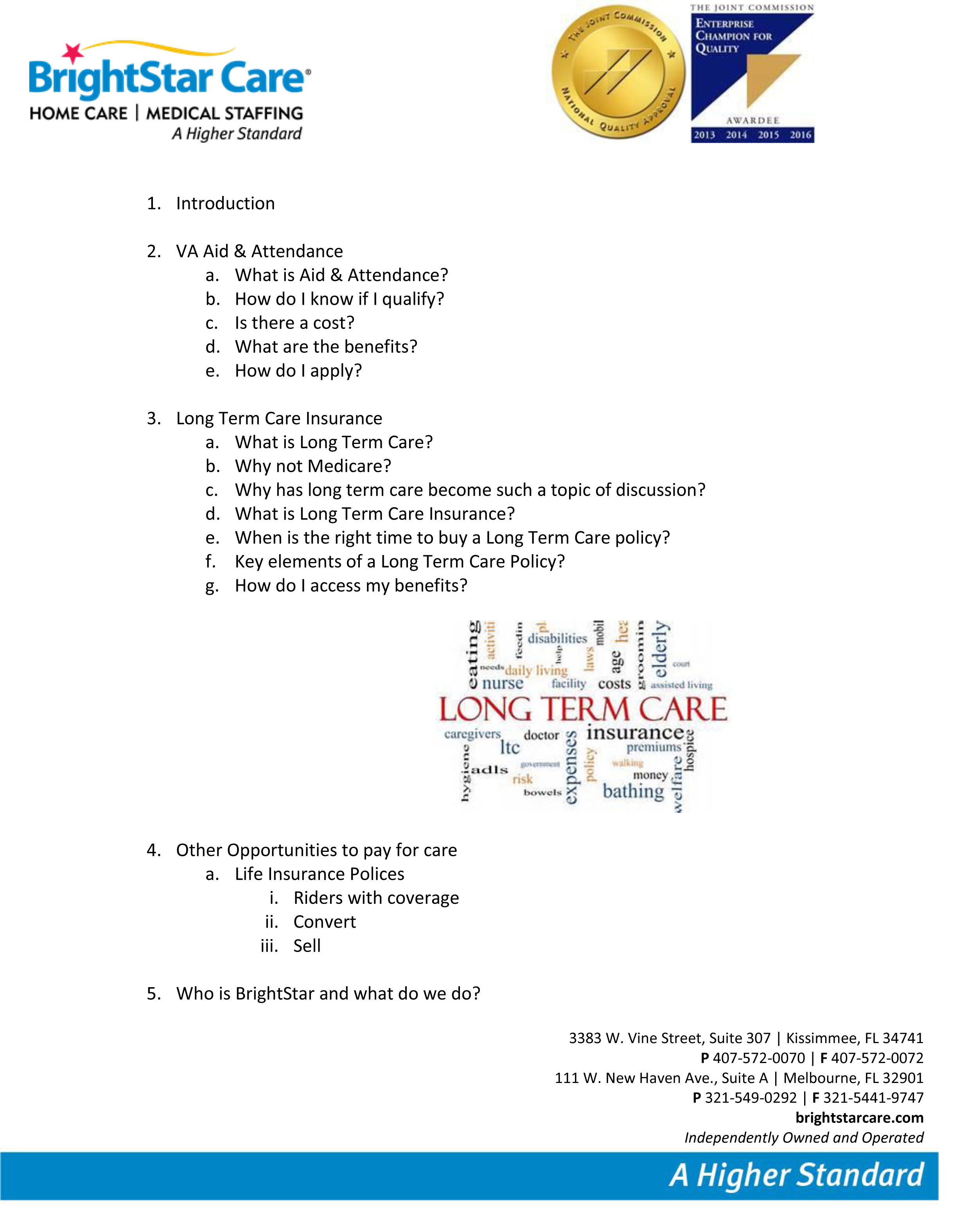 Presentation Outline